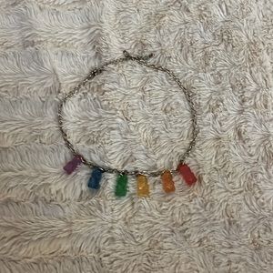 This is an adorable adjustable gummy bear Choker necklace.